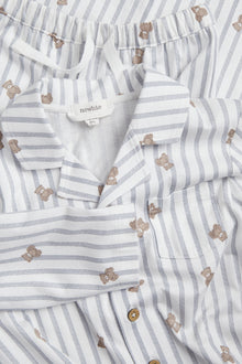 Baby & kids' striped teddy bear pyjamas