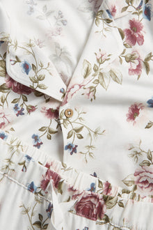 Women's white floral pyjamas
