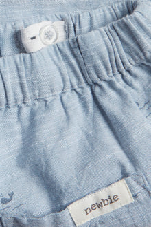 Kids' blue whale patterned shorts