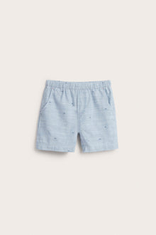 Kids' blue whale patterned shorts