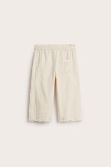 Kids´ beige embroidered trousers