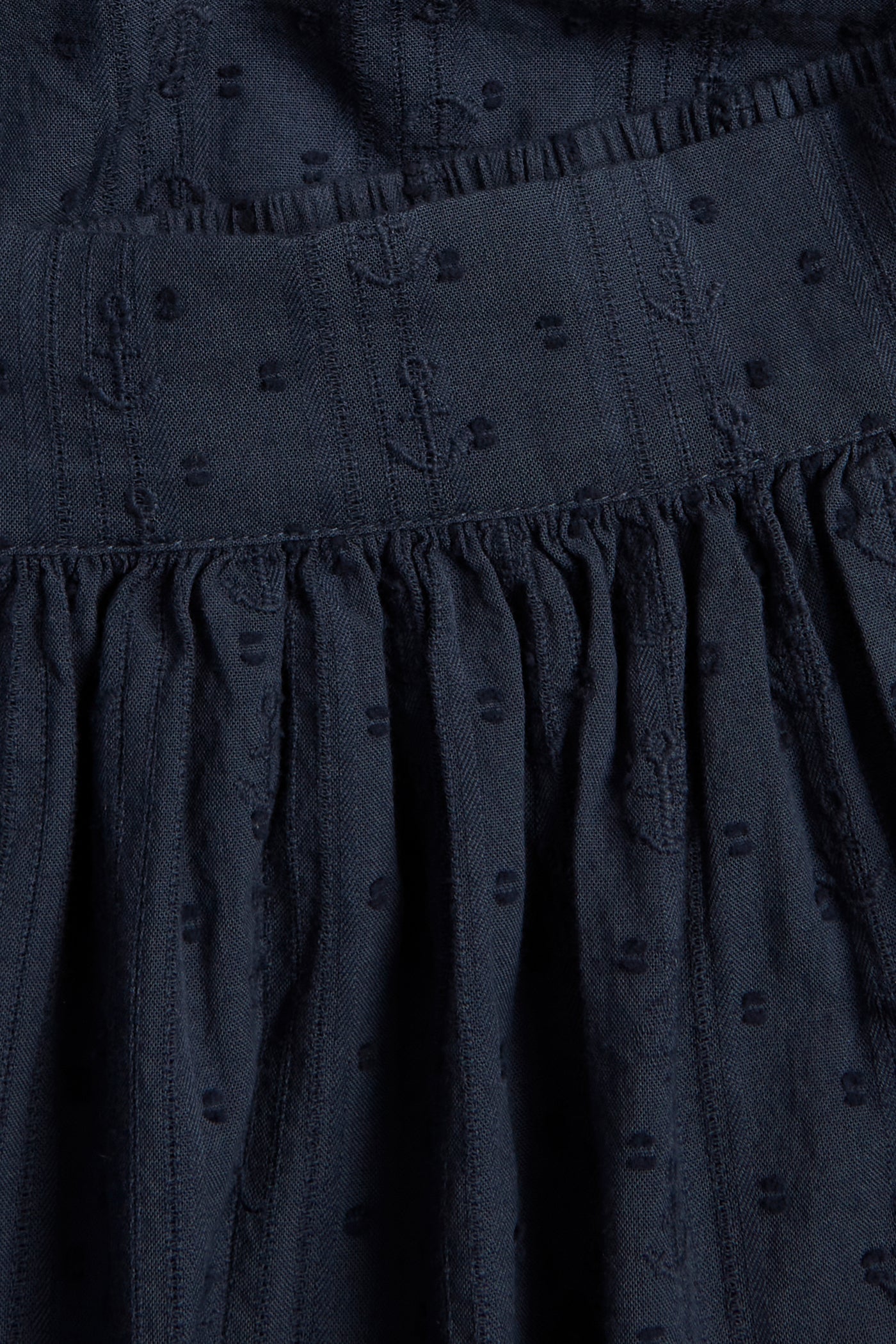 Women's blue woven skirt