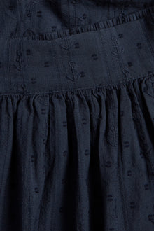Women's blue woven skirt