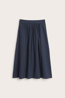 Women's blue woven skirt