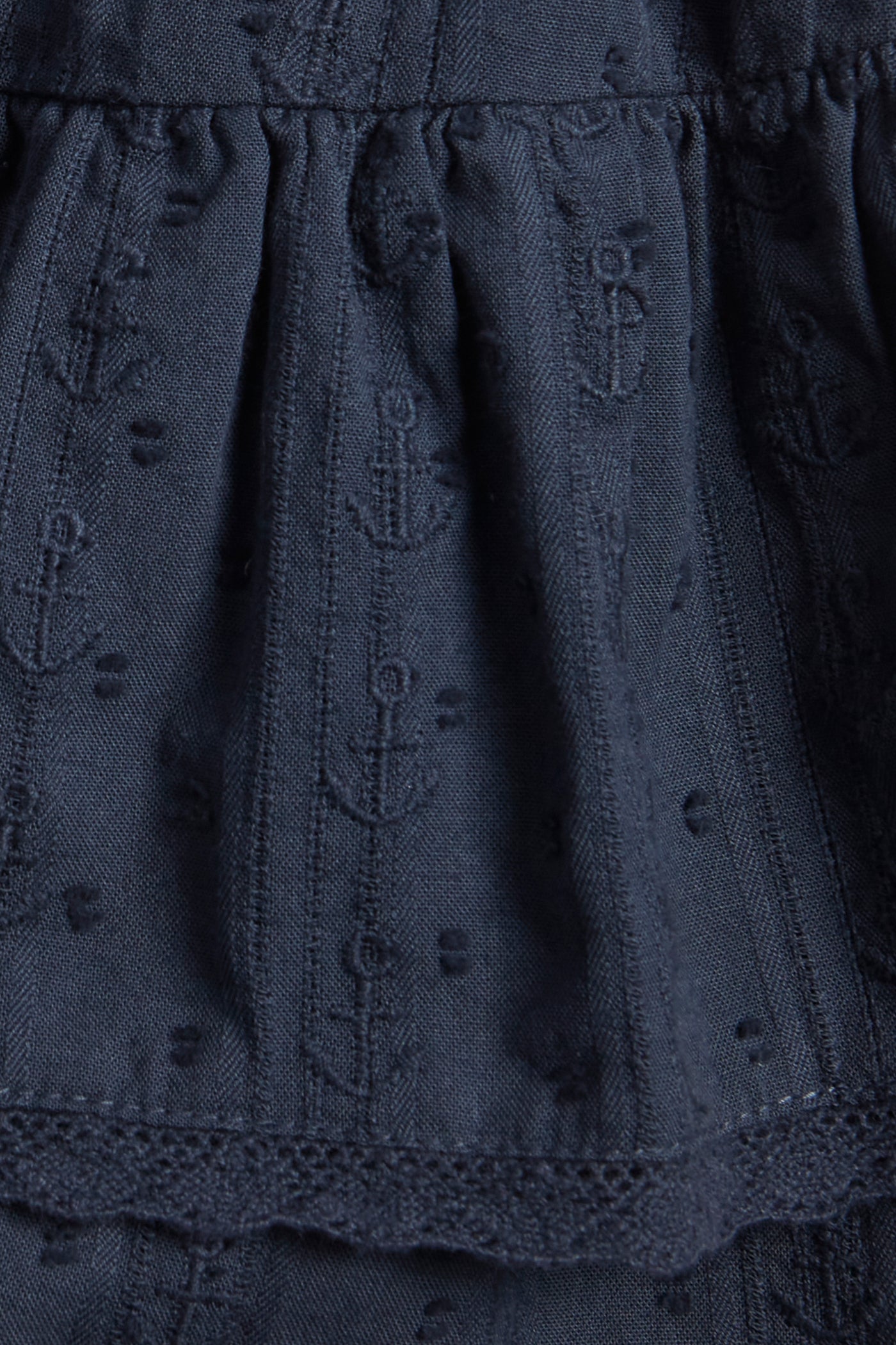 Kids' blue ruffle skirt