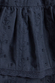 Kids' blue ruffle skirt