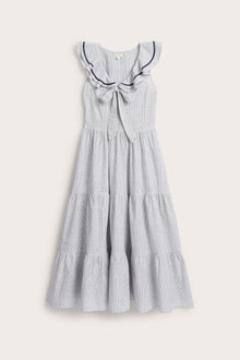 Women's blue woven dress