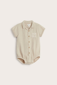 Baby beige muslin shirtbody
