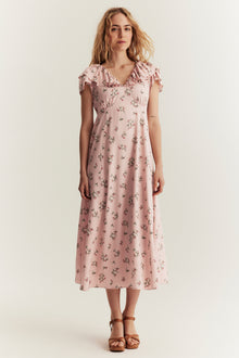 Women's pink strawberry dress