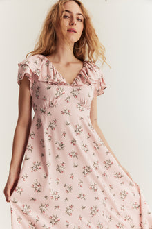 Women's pink strawberry dress