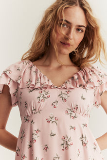 Women's pink strawberry dress