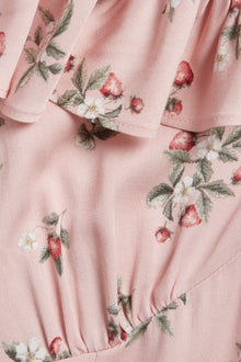 Women's pink strawberry dress