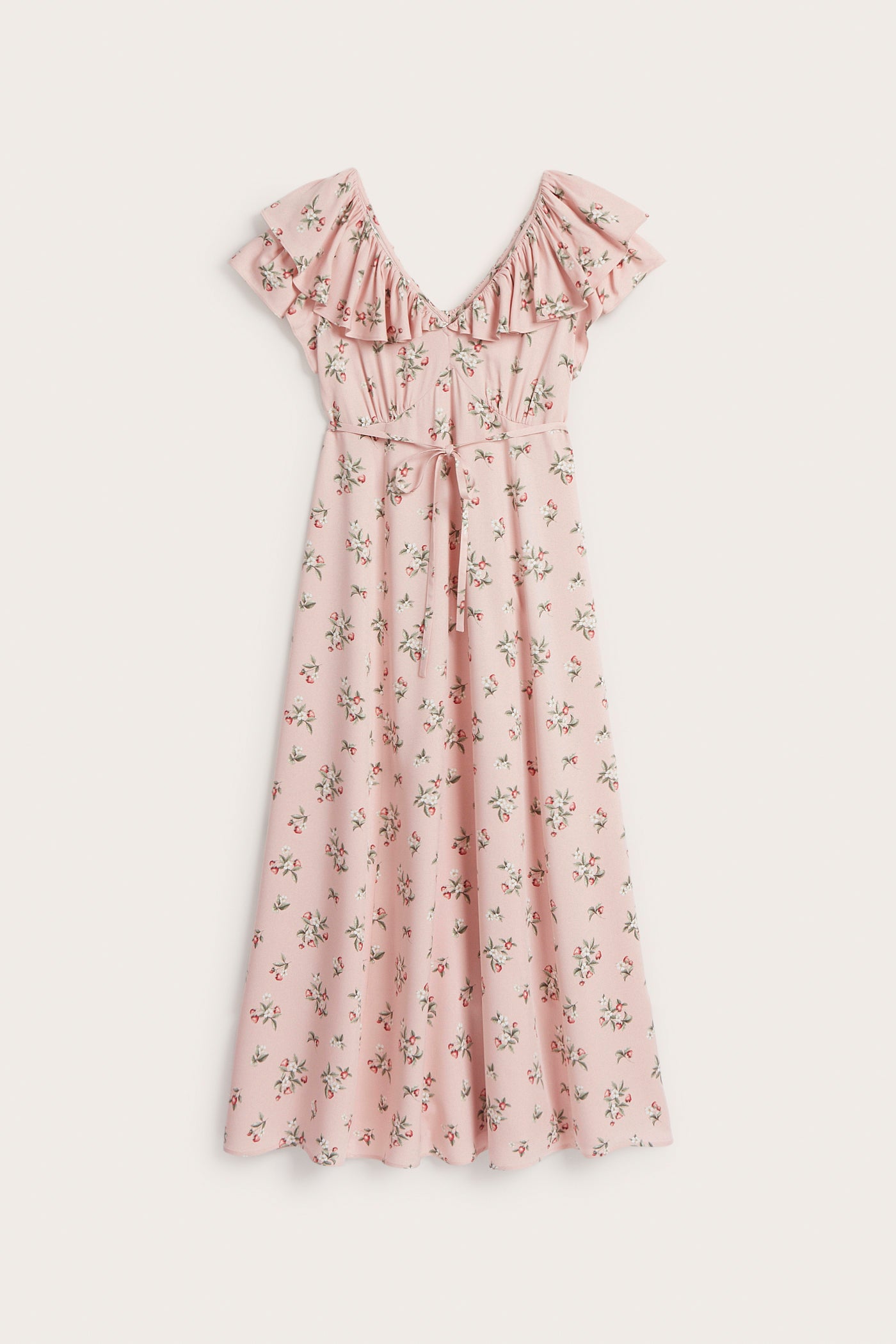 Women's pink strawberry dress