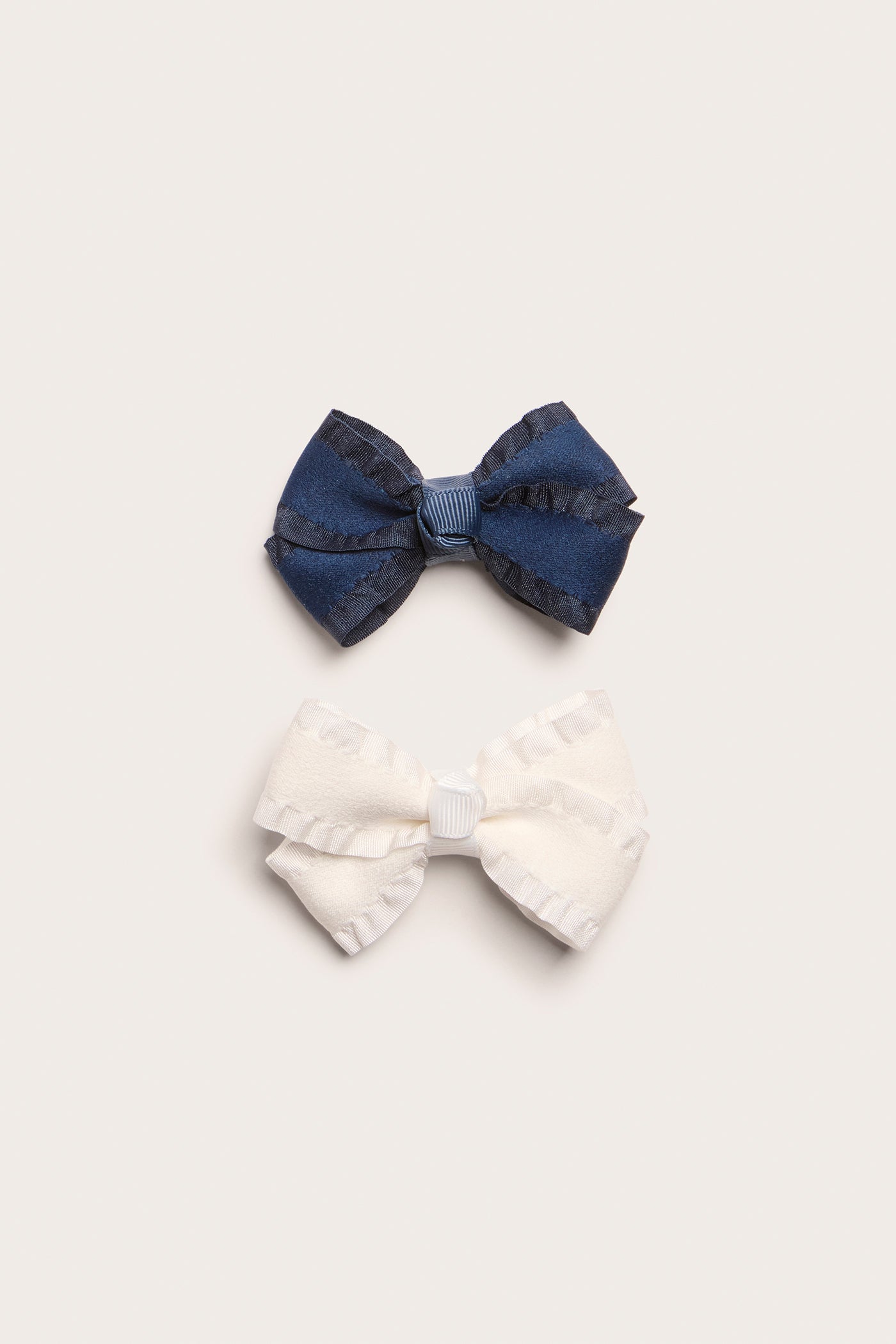 Kids' blue clip bows 2pk