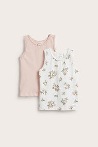 Baby & kids' floral 2-pack singlets