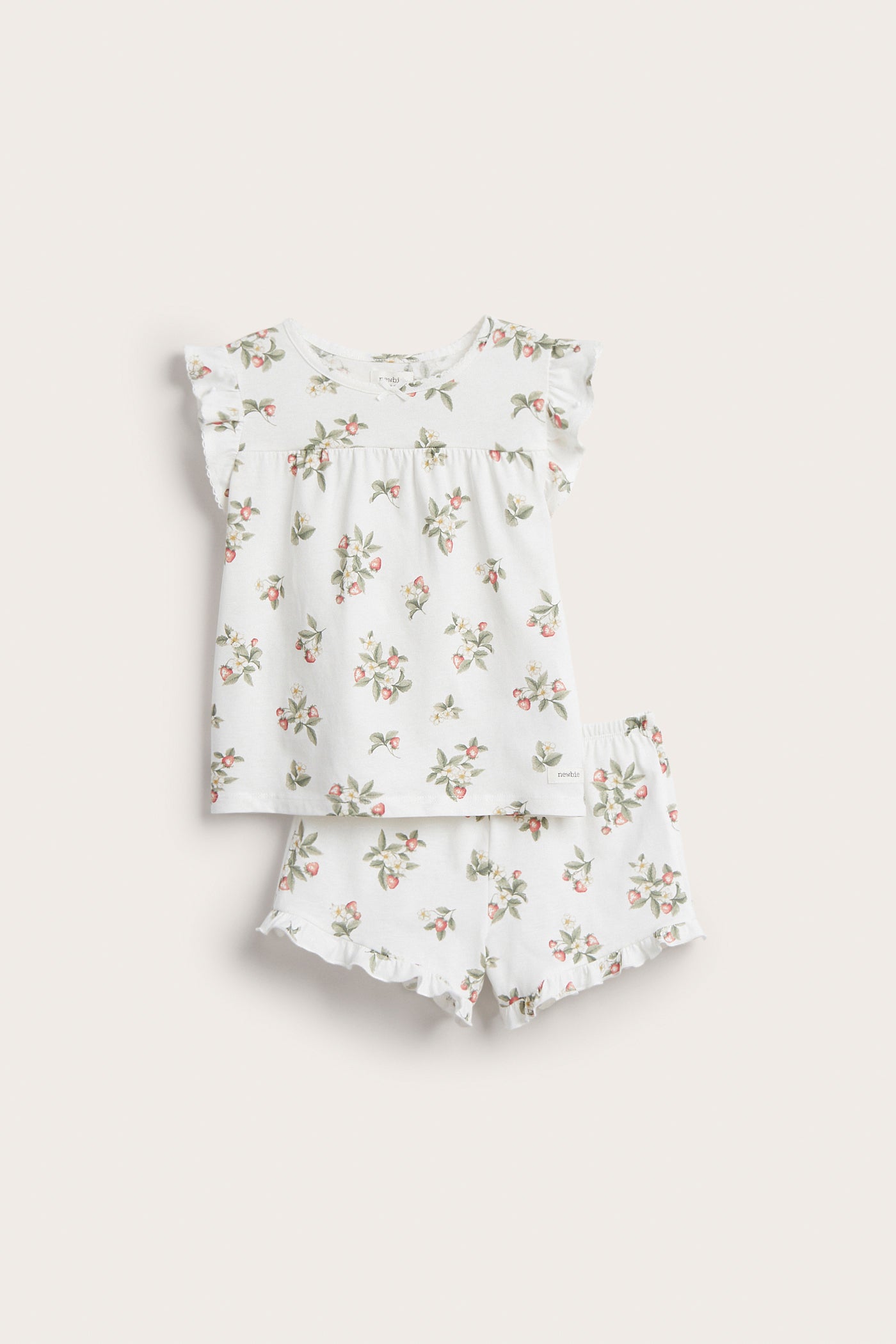 Baby & kids´ white strawberry pyjama set
