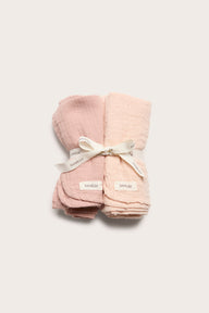 Pink muslin blankets (2-pack)