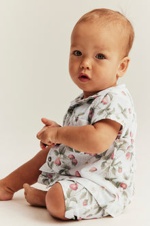 Baby white strawberry shirt