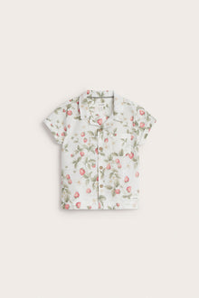 Baby white strawberry shirt