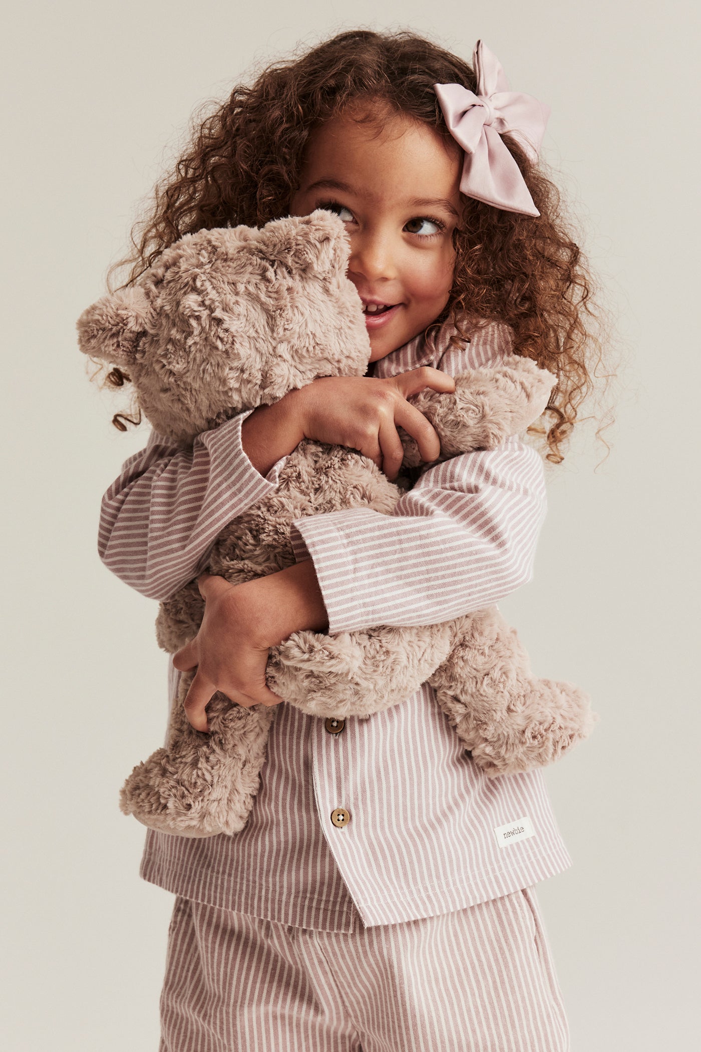 Baby & kids' pink striped pyjamas