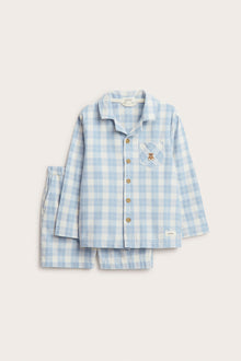 Baby & kids' blue checked pyjamas