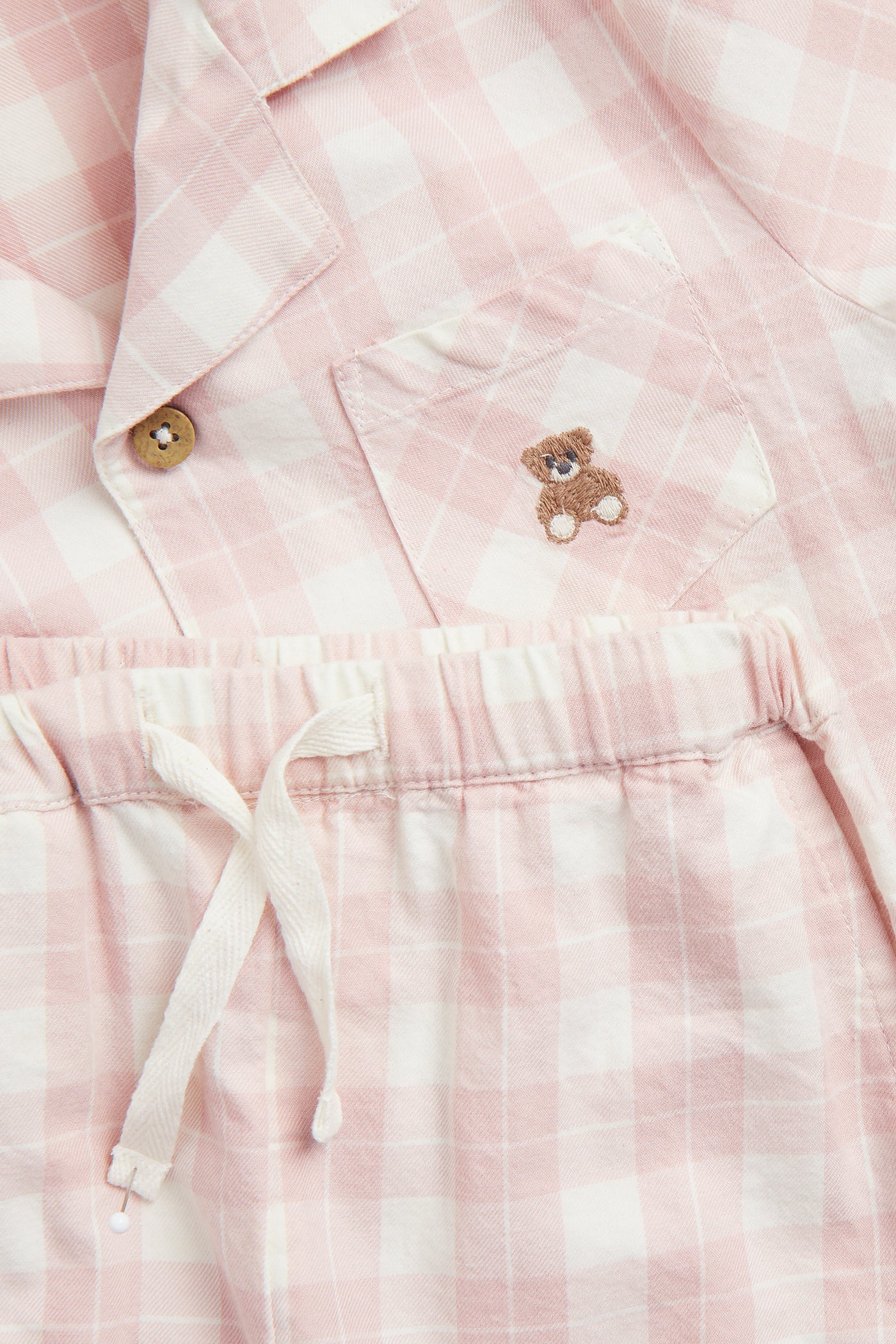 Baby & kids' pink checked pyjamas