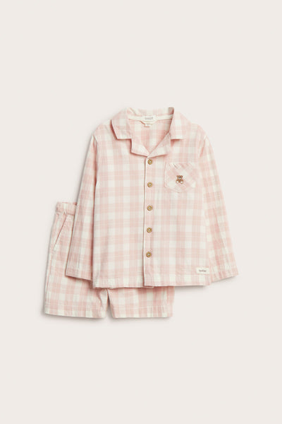 Baby & kids' pink checked pyjamas