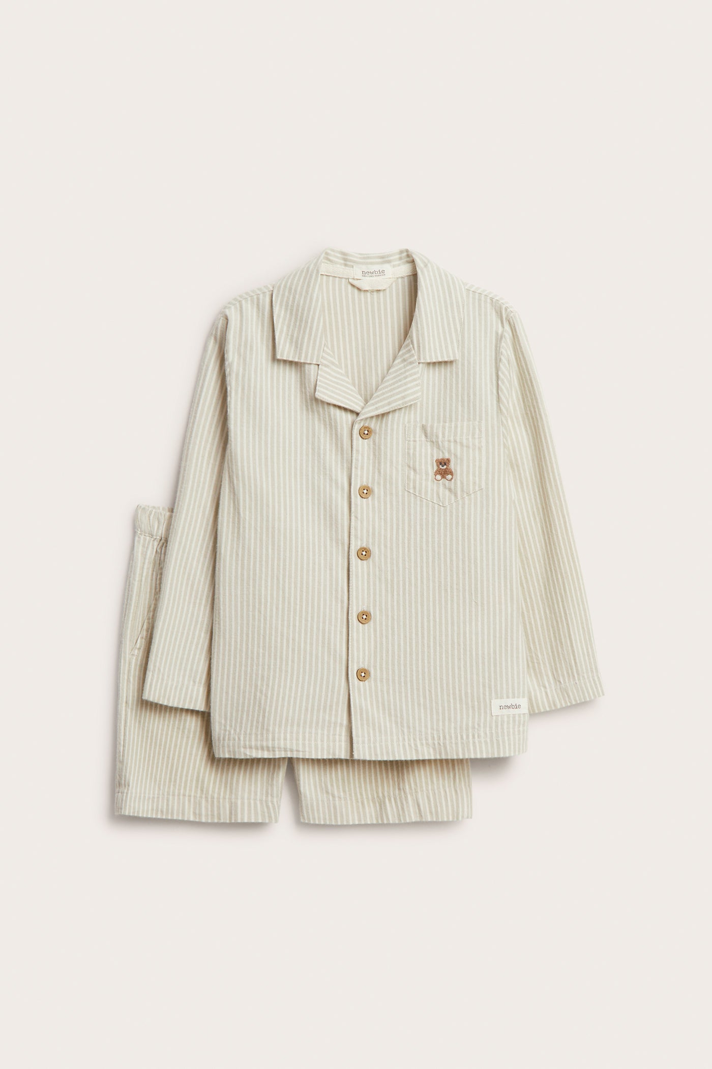 Baby & kids' green striped pyjamas