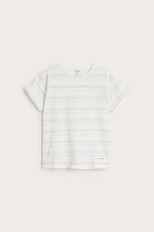 Kids' white striped t-shirt