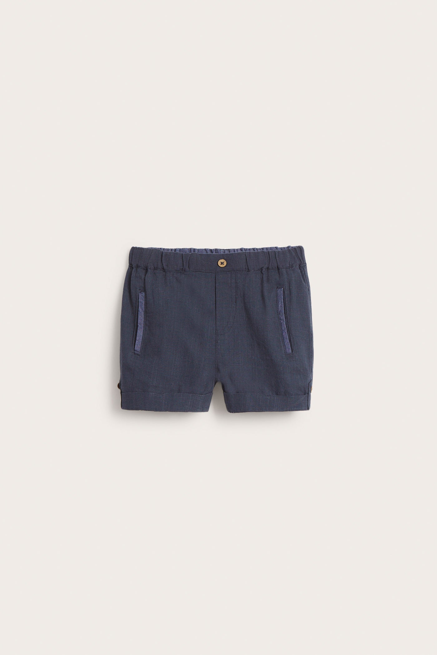 Baby blue woven shorts