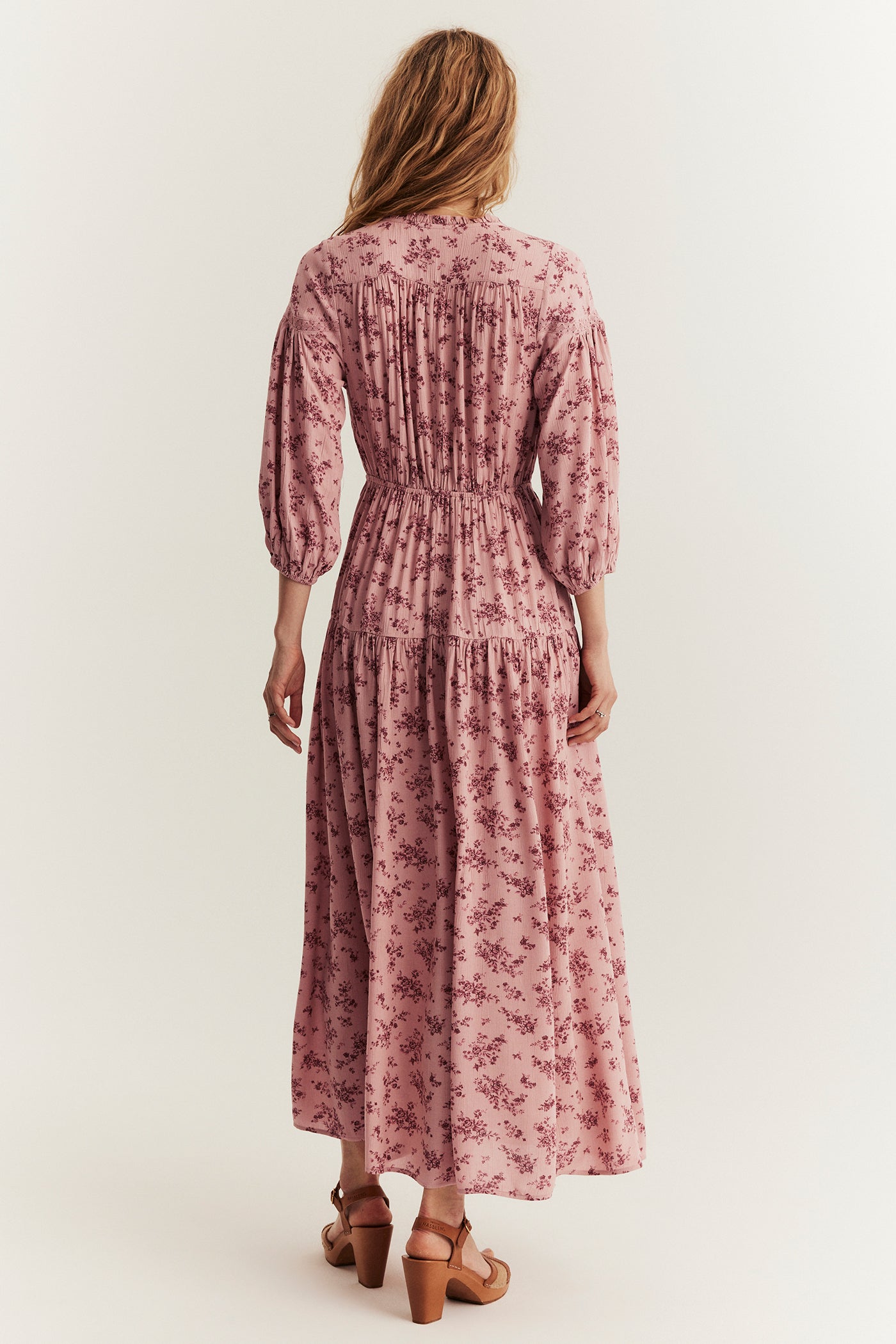 Women's pink floral dress