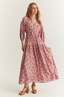 Women's pink floral dress