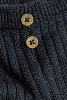 Baby blue ribbed wool leggings