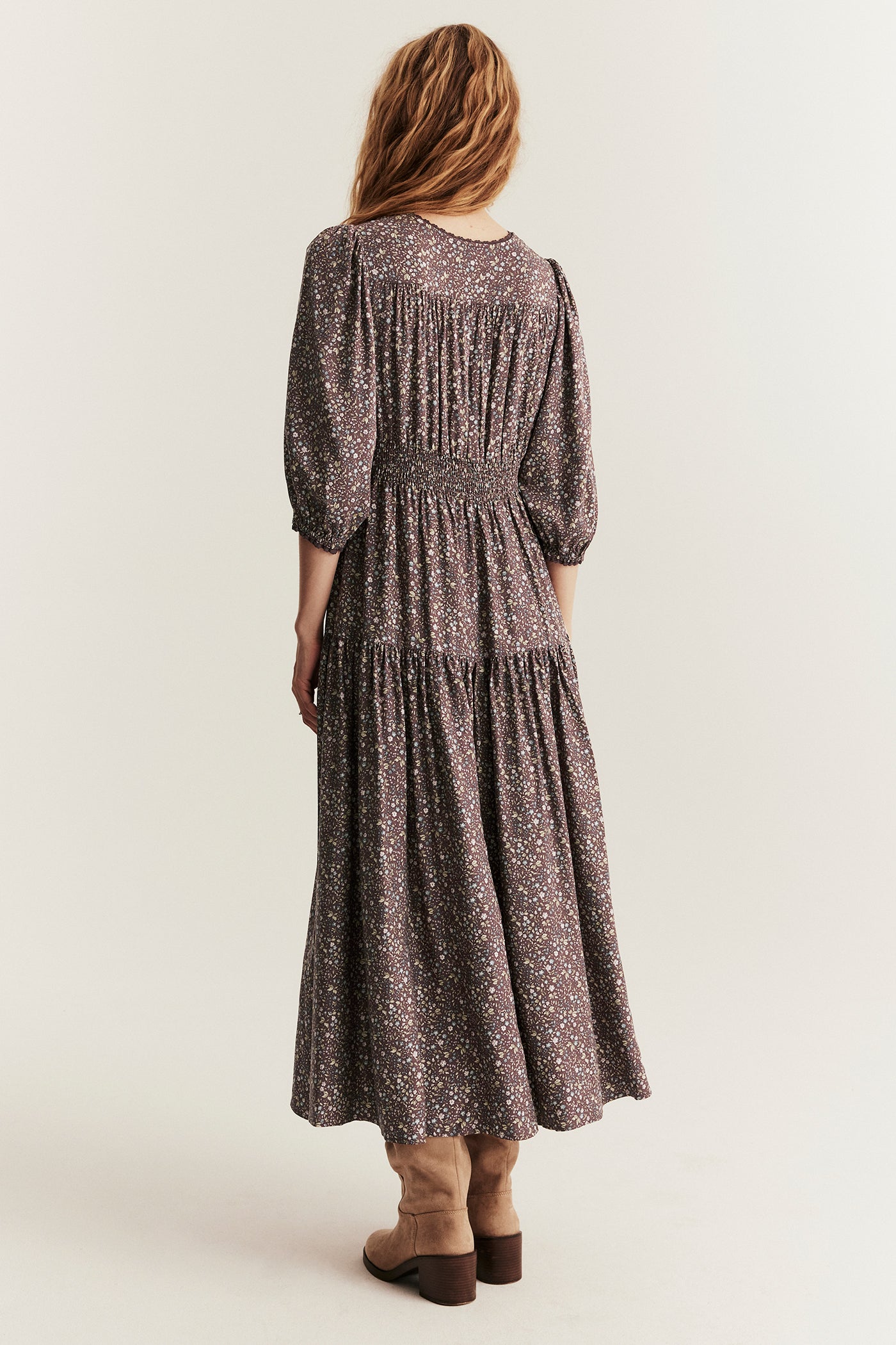 Women's lilac floral dress