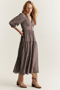 Women's lilac floral dress