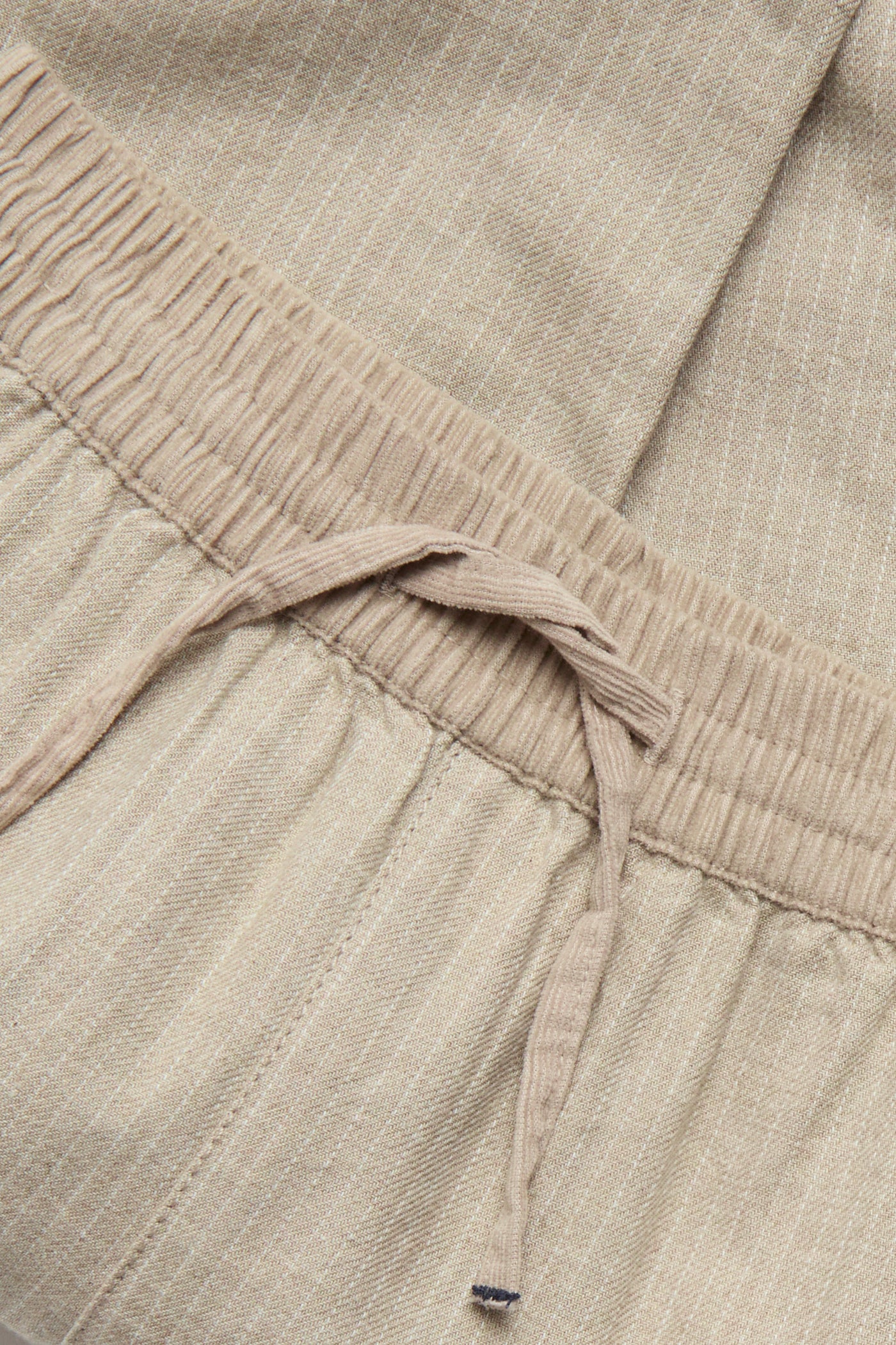 Baby beige striped woven trousers