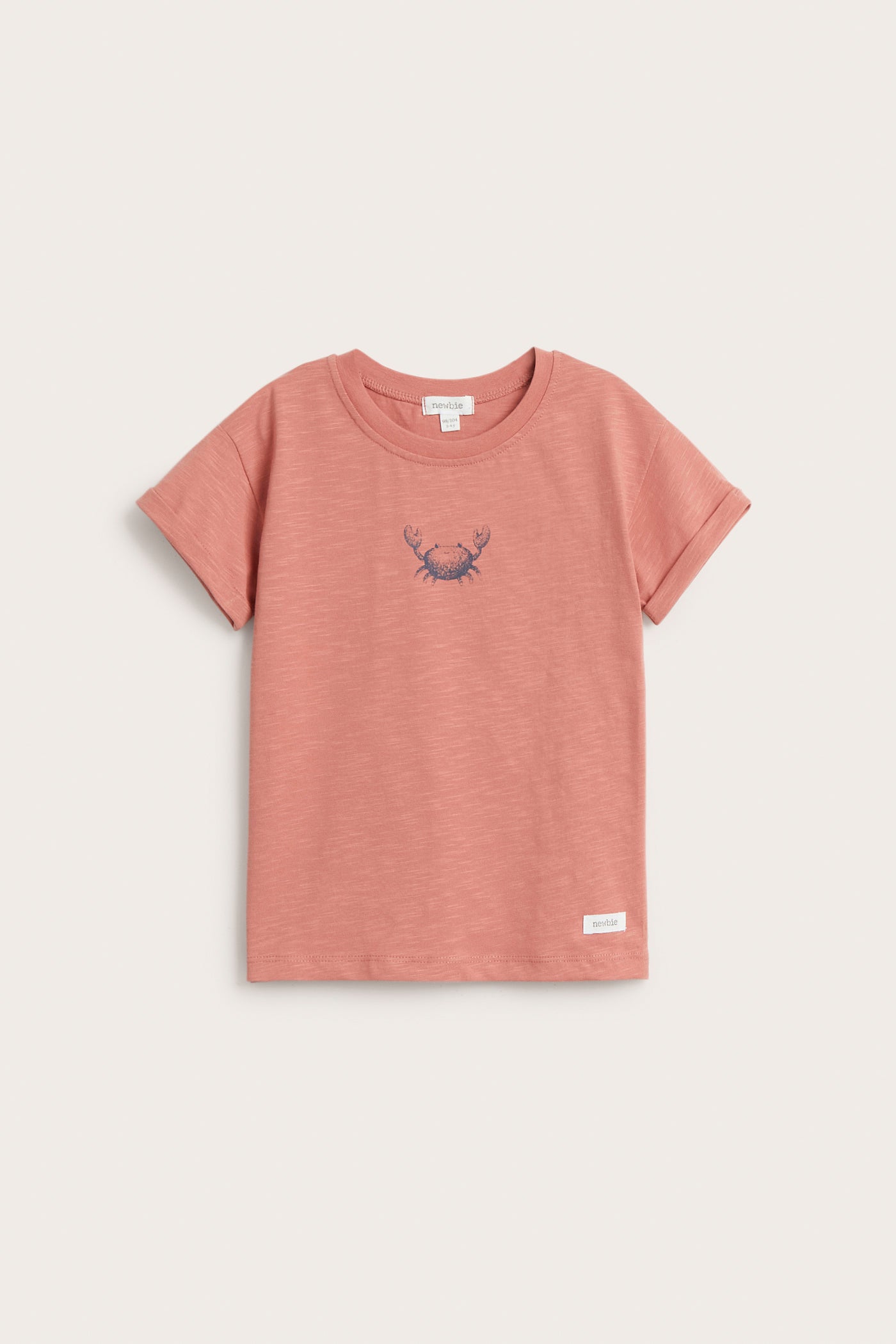 Kids' pink slub jersey t-shirt