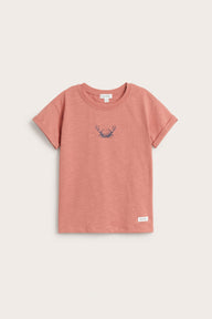 Kids' pink slub jersey t-shirt
