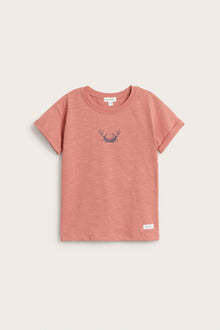 Kids' pink slub jersey t-shirt