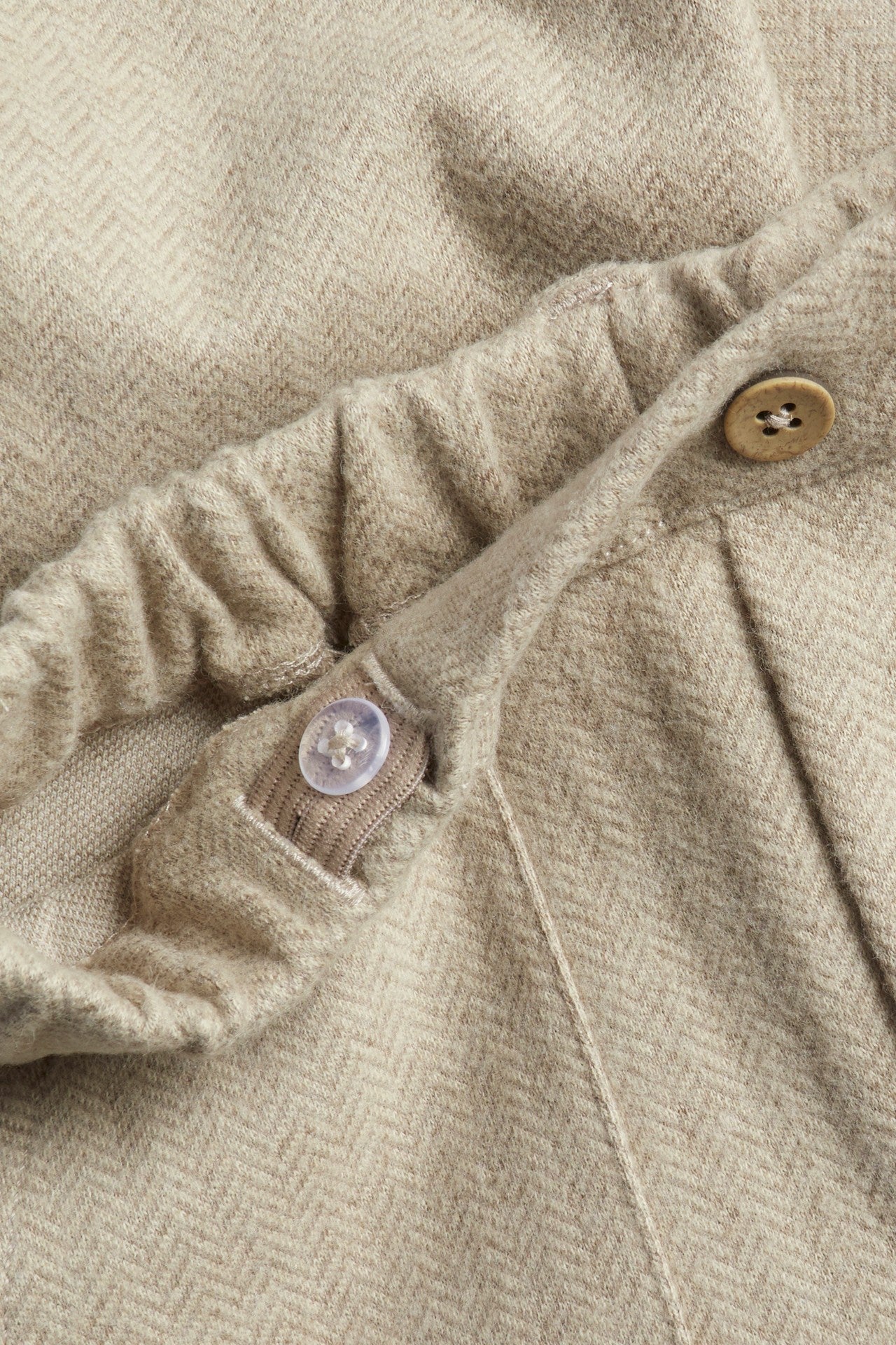 Kids´ beige herringbone trousers