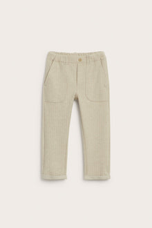Kids´ beige herringbone trousers