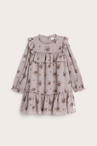 Kids lilac floral chiffon dress