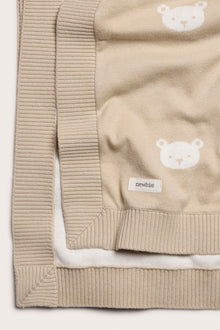 Baby beige teddybear blanket