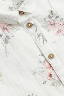 Baby white floral shirt