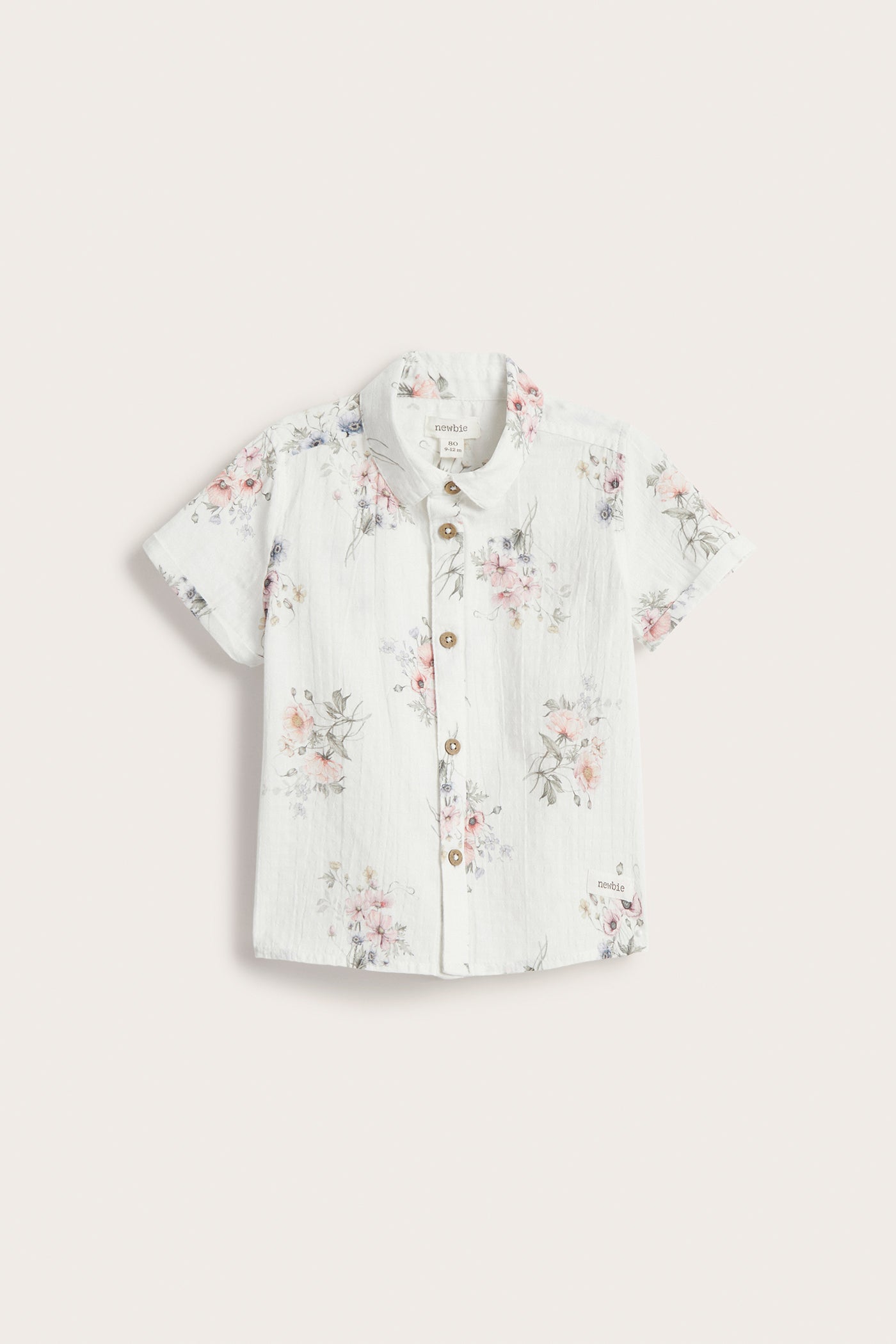 Baby white floral shirt