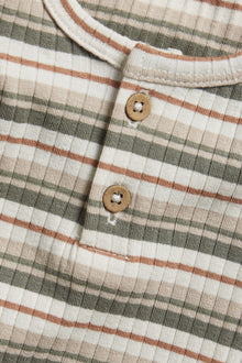 Baby white striped bodysuit