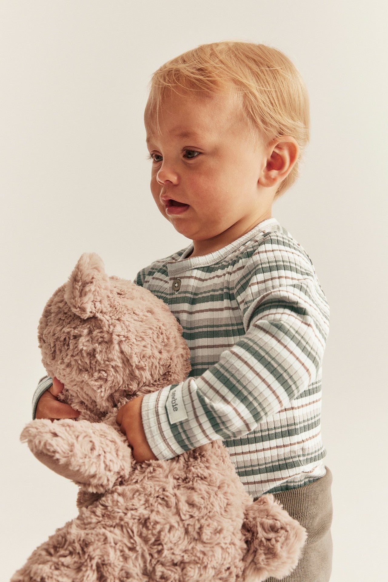 Baby white striped bodysuit