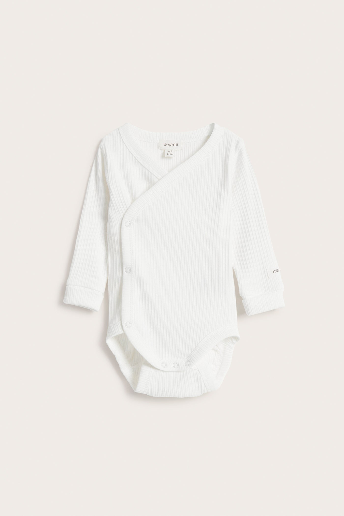 Baby white ribbed bodysuit
