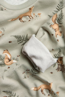 Kids' green forest sweatshirt