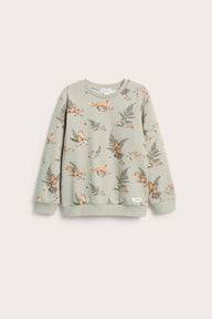 Kids' green forest sweatshirt